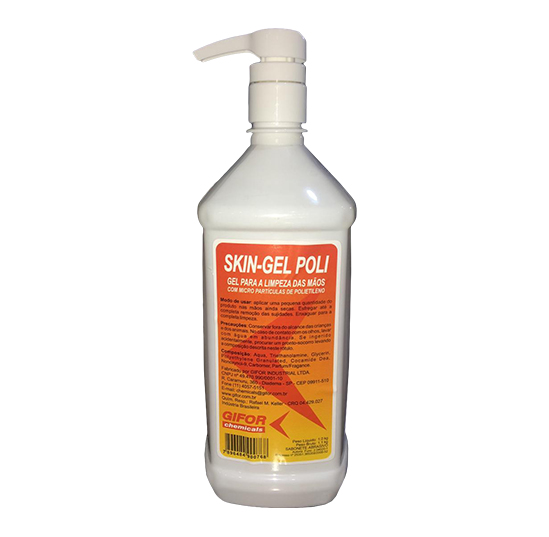 Biodegradvel para limpeza das mos - Skin Gel poli - Gifor