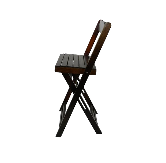Cadeira Bistrô de Madeira Dobrável Imbuia - Madesil
